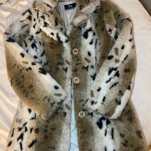 Faux fur coat